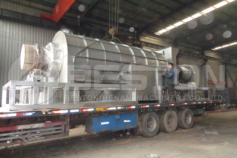 Biomass Charcoal Machine Shipped to Ghana
