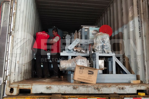 Shipment of Beston Semi-automatic Egg Tray Making Machine to Bolivia